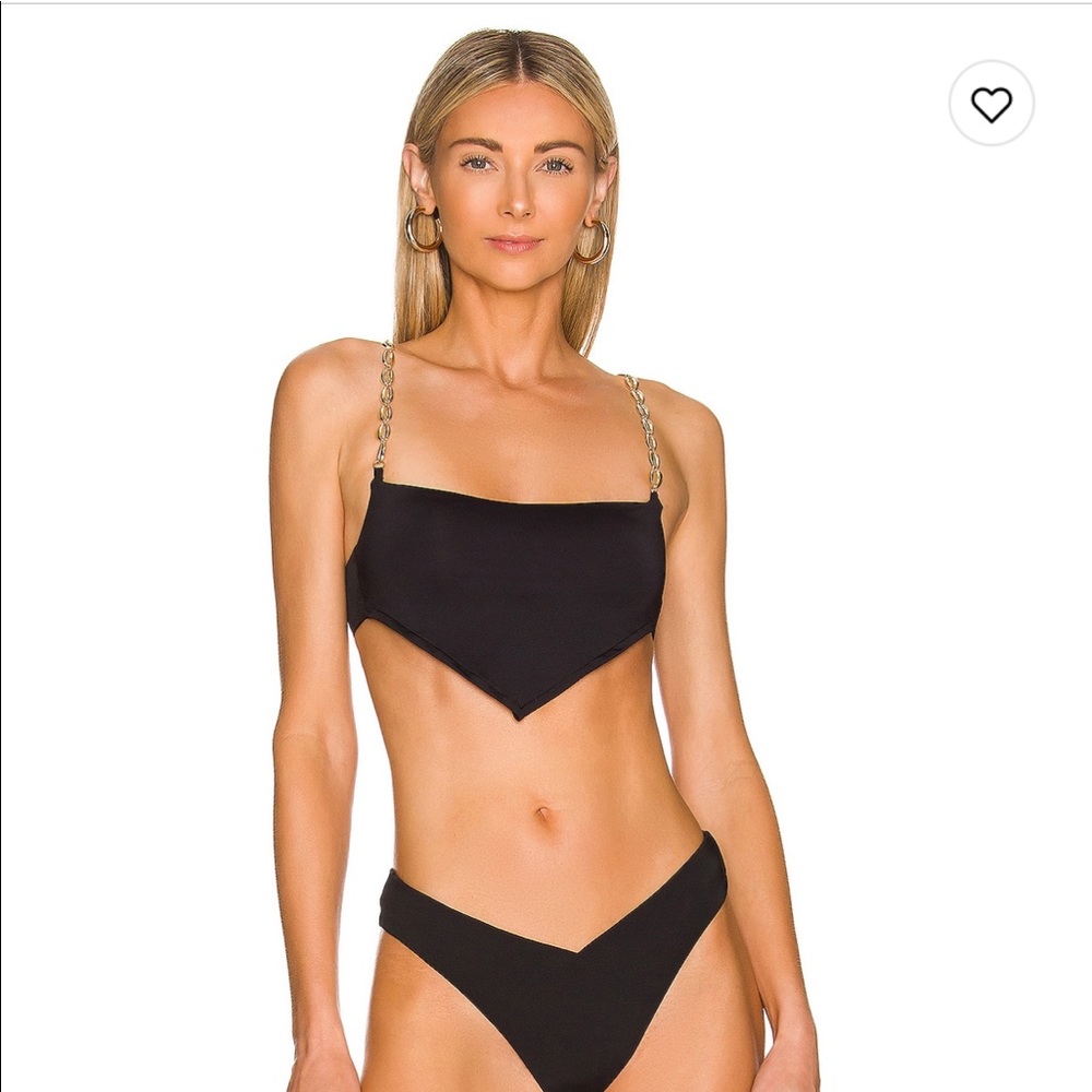 WeWoreWhat Black Bikini top
